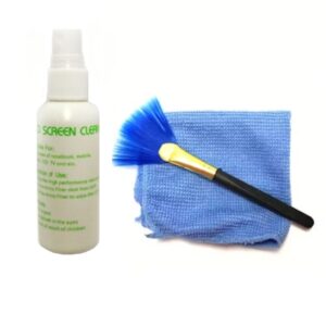 KIT LIMPIEZA PARA PANTALLAS SPRAY 60ML + PAÑO MICROFIBRA + PINCEL