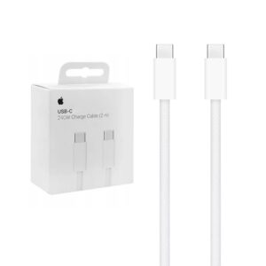 CABLE APPLE CARGA/DATOS USB-C 240W BLANCO 2m