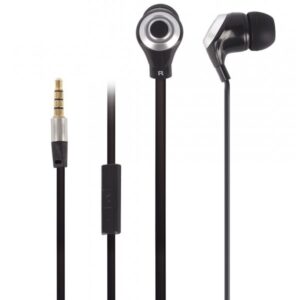 AURICULARES ESTEREO HI-FI BOTON C/ MICRO NEGRO