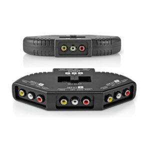 SELECTOR RCA AUDIO/VÍDEO 3 ENTRADAS - 1 SALIDA