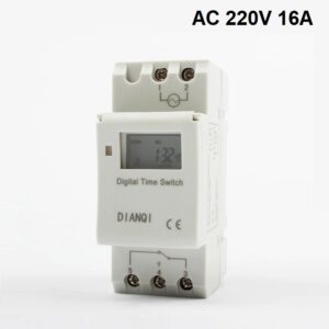 PROGRAMADOR DIGITAL AC 220V 16A CARRIL DIN