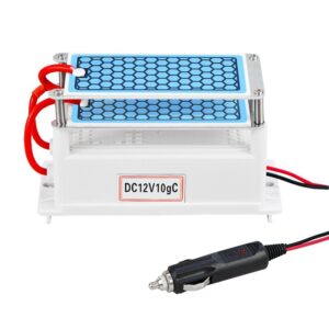 GENERADOR DE OZONO PORTATIL 10G/H DC 12V 2 PLACAS