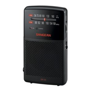 RADIO ANALÓGICA BOLSILLO FM/AM SANGEAN POCKET 100, NEGRO
