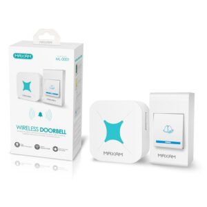 TIMBRE INALÁMBRICO ENCHUFABLE MAXAM ML-0001 BLANCO 100M