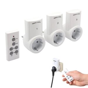 KIT 3 ENCHUFES INALAMBRICOS CON MANDO DISTANCIA