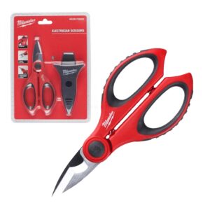 TIJERA DE ELECTRICISTA MILWAUKEE CON CRIMPADORA DE PUNTERAS