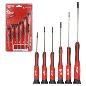 KIT 6 DESTORNILLADORES DE PRECISION PHILLIPS/PLANO MILWAUKEE