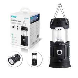 LAMPARA CAMPING 6+1 LED RECARGABLE SOLAR/DIRECTO