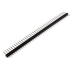 TIRA DE PINES MACHO 40P x1 FILA 2.54mm PLANO RECTO PCB