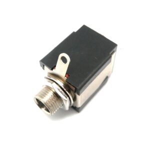 CONECTOR JACK 6.35mm HEMBRA ESTÉREO CHASIS DOBLE C/ CERRADO