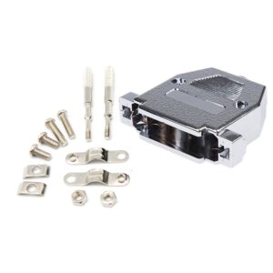 CARCASA SUB-D 25P PLÁSTICO RECTO METAL TORNILLOS LARGOS