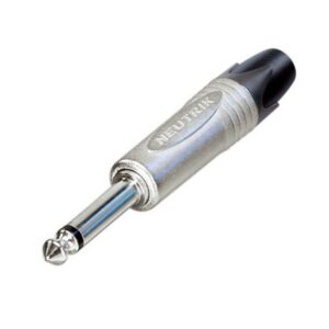 CONECTOR JACK 6.35mm MACHO MONO AÉREO NEUTRIK NÍQUEL/NÍQUEL