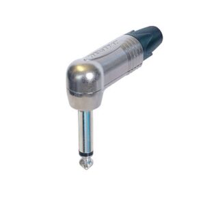 CONECTOR JACK 6.35mm MACHO MONO 90º AÉREO NEUTRIK NÍQUEL/NÍQUEL