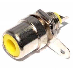 CONECTOR RCA HEMBRA CHASIS METAL AMARILLO
