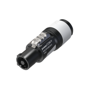 CONECTOR POWERCON 3P 16A HEMBRA AÉREA GRÍS/NEGRO 6-12mm. NEUTRIK