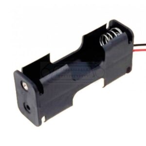 PORTAPILAS 2 PILAS AA DOBLE (1+1) CON CABLE