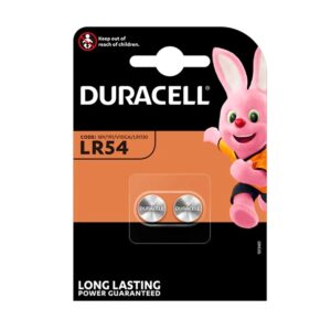PILA BOTÓN DURACELL LR54 ALCALINA 1.5V PACK 2U