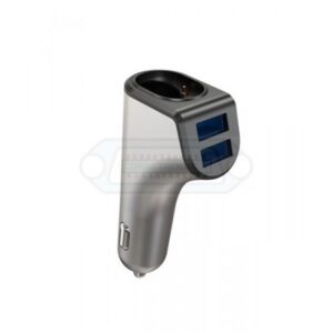 CARGADOR COCHE 2XUSB 3.1A + AURICULAR BLUETOOTH