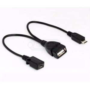 CABLE OTG USB A DOBLE MICRO USB CARGA Y DATOS