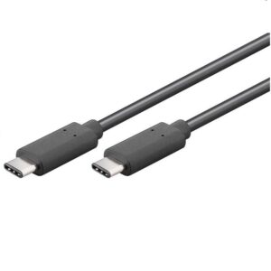 CABLE USB 3.2 GEN2 TIPO-C M/M 5-20V 5A 100W 1.5m NEGRO