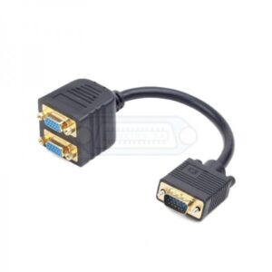 ADAPTADOR VGA MACHO - 2 VGA HEMBRA BLOQUE