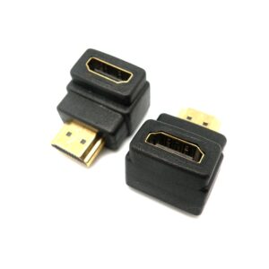 ADAPTADOR HDMI MACHO - HEMBRA 90º H-ABAJO/V-DERECHA