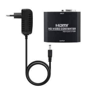 CONVERSOR VÍDEO SVGA + AUDIO A HDMI CON ALIMENTACIÓN