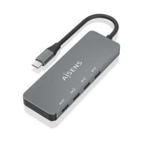 HUB USB-C 3.2 a 4 PUERTOS USB-C GRIS CABLE 0.15m