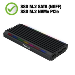 CAJA EXTERNA SSD M.2 NGFF/NVMe PCIe USB-C 3.1 GEN 2