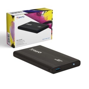 CAJA EXTERNA HDD/SSD 2.5" SATA 9.5mm USB 3.0/3.1 TOOQ NEGRO