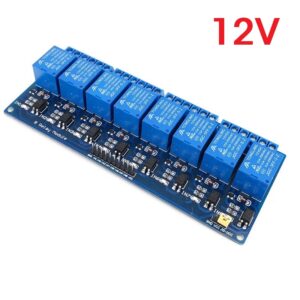 MÓDULO RELÉ 12VDC 8 CANALES 10A/250VAC