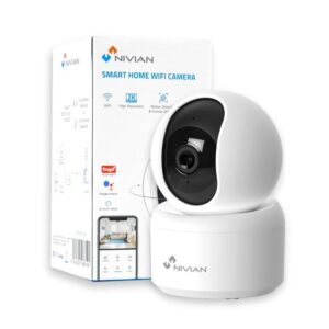 CÁMARA IP WIFI 2K MOTORIZADA NIVIAN CON IA, COMPATIBLE APPS