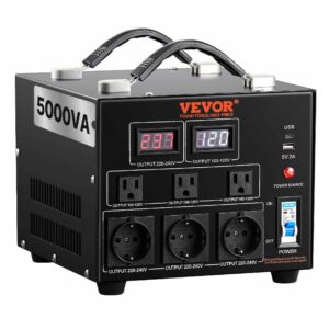 AUTOTRANSFORMADOR 5000VA REVERSIBLE 110-230VAC VEVOR