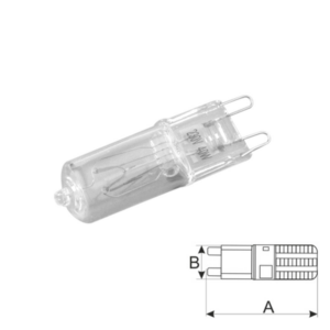 BOMBILLA HALÓGENA 40W 220V BI-PIN G9