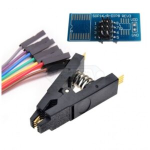KIT PINZA CLIP SOIC8 PROGRAMACIÓN SOP8-DIP8