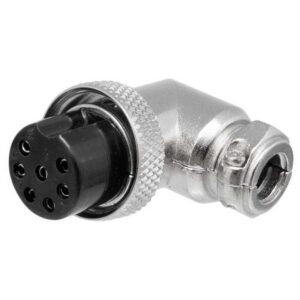 CONECTOR GX16 7P HEMBRA AEREA ACODADO
