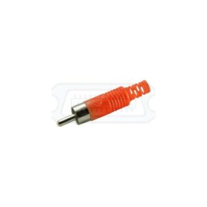 CONECTOR RCA MACHO PLÁSTICO ROJO