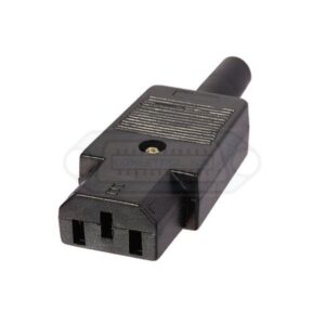 CONECTOR IEC 60320 C13 HEMBRA AÉREA 10A RECTO