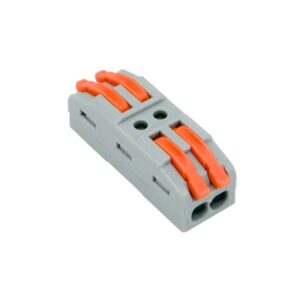 BORNA CONEXIÓN RÁPIDA 2x2 EN LÍNEA A PALANCA (0.08 a 4mm)