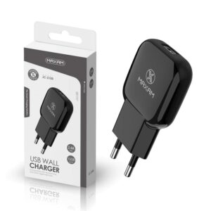 CARGADOR PARED USB 2.4A NEGRO