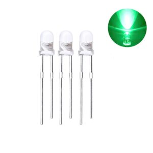 KIT MASTER LED VERDE 5MM BRILLO 1000MCD (3U) CEBEK C-2752