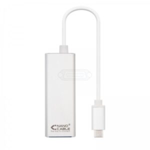 ADAPTADOR USB-C 3.0 a ETHERNET GIGABIT GRIS CABLE 0.20m