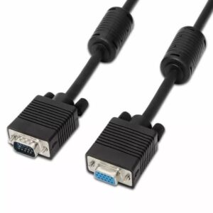 CABLE SVGA HDB15 M-H CON FERRITA NEGRO 25M