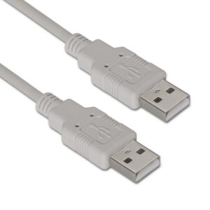 CABLE USB-A 2.0 MACHO - MACHO GRIS 3m