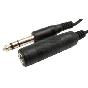 ALARGADOR JACK 6.35MM ESTÉREO M-H 5M.