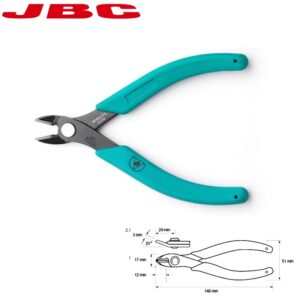 ALICATES DE CORTE LATERAL 20º JBC SHR2175 Ø1.6mm