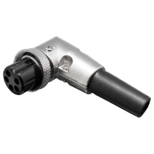 CONECTOR GX16 5P HEMBRA AEREA ACODADO