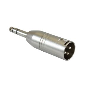 ADAPTADOR XLR 3P MACHO - JACK 6.3mm MACHO ESTÉREO