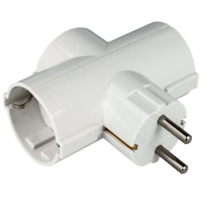 ADAPTADOR ELÉCTRICO 3 SALIDAS SCHUKO 3680W 16A