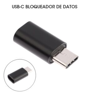 BLOQUEADOR DE DATOS USB-C MACHO - HEMBRA
